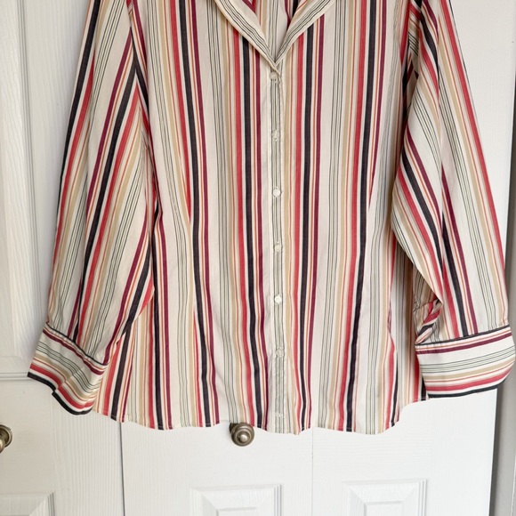 Women’s Plus Size 22 Striped Shirt Tommy Hilfiger Long Sleeve - Picture 9 of 16